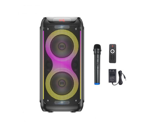 Портативна колонка HOCO DS54 Precious RGB light BT speaker Black