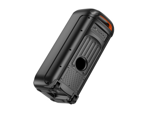 Портативна колонка HOCO HA13 Max Ramon outdoor BT speaker with two wireless microphones Black (6942007643627)