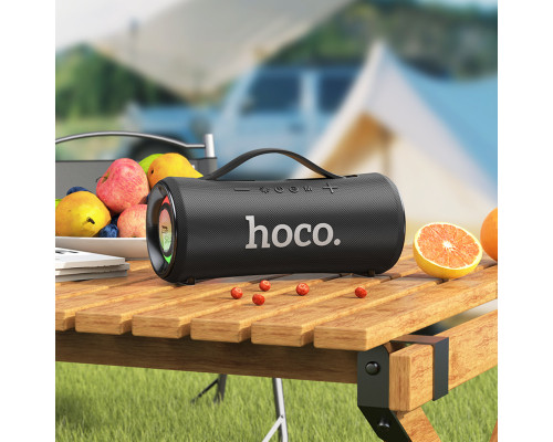 Портативна колонка HOCO HA10 Oleada outdoor BT speaker Black (6942007635608)