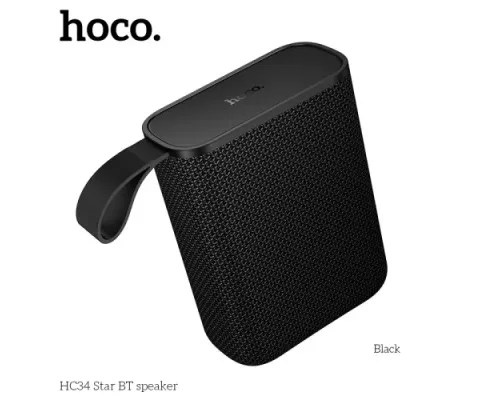 Акустична система HOCO HC34 Star BTspeaker Black mag-6942007652193144430