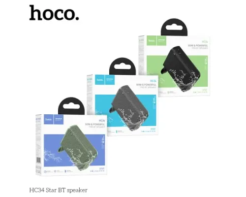 Акустична система HOCO HC34 Star BTspeaker Black mag-6942007652193144430