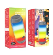 Акустична система BOROFONE BR25 Crazy sound colorful luminous сіра mag-6974443386523145030