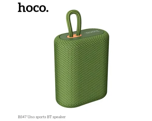 Акустична система HOCO BS47 Uno sports BT speaker Army green mag-6931474756008146702