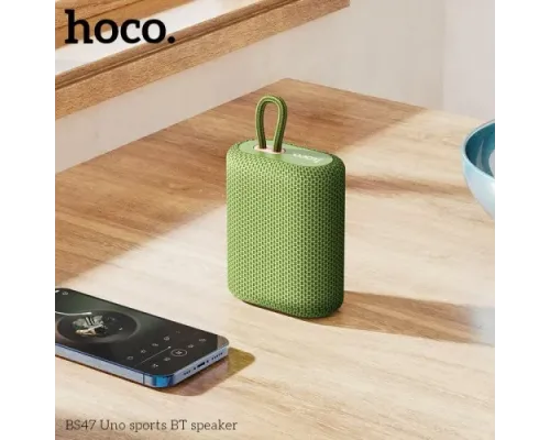 Акустична система HOCO BS47 Uno sports BT speaker Army green mag-6931474756008146702