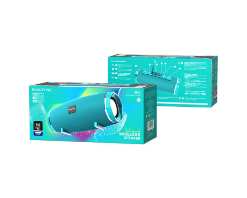 Портативна колонка BOROFONE BR3 Rich sound sports wireless speaker Peacock Blue