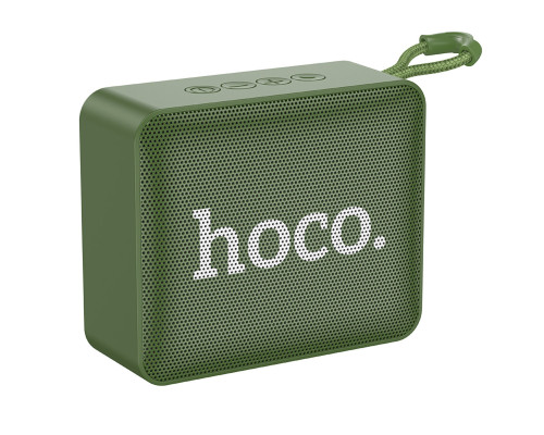 Портативна колонка HOCO BS51 Gold brick sports BT speaker Army Green