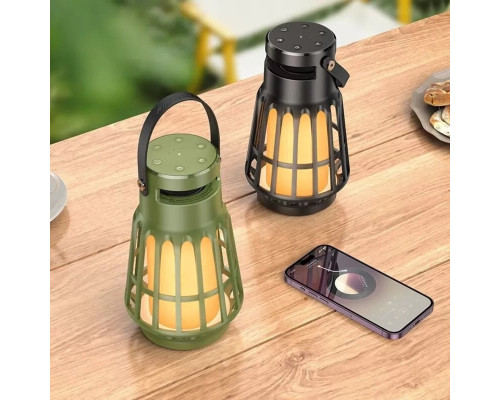 Портативна колонка HOCO BS61 Wild fun outdoor camping light BT speaker Magic Black Nnight