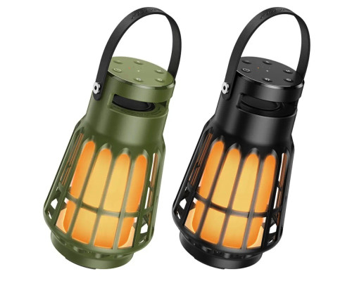 Портативна колонка HOCO BS61 Wild fun outdoor camping light BT speaker Olive Green