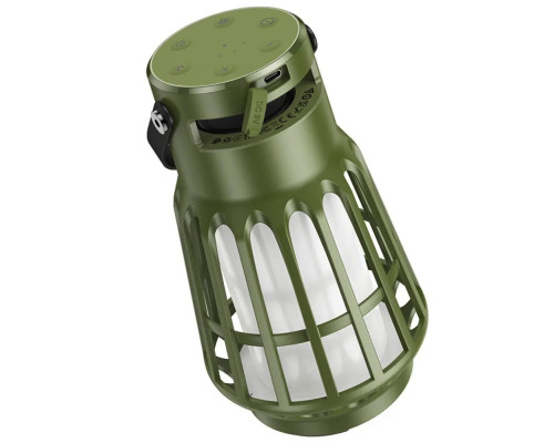 Портативна колонка HOCO BS61 Wild fun outdoor camping light BT speaker Olive Green