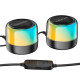 Портативна колонка BOROFONE BP12 Colorful BT wired 2-in-1 computer speaker Black