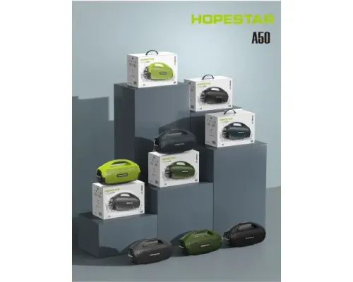 Колонка Bluetooth HOPESTAR A50 80W Neon green mag-2000001668207153412