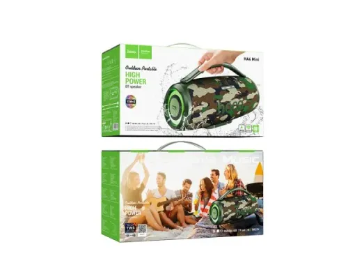Акустична система HOCO HA4 mini Surge outdoor BT speaker Camouflage green mag-6942007642309145281