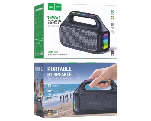 Акустична система HOCO HC47 Delight BT speaker Black mag-6942007673280153722