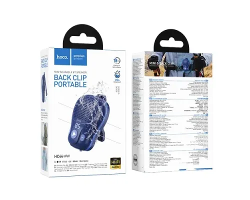 Акустична система HOCO HC44 Star wearable BT speaker Blue mag-6942007673747153804