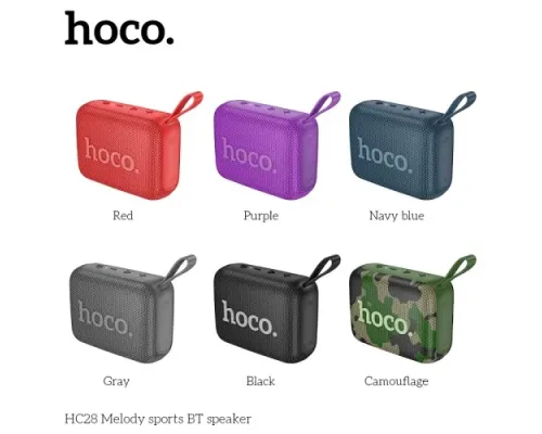 Акустична система HOCO HC28 Melody sports BT speaker Black mag-6942007632720145052