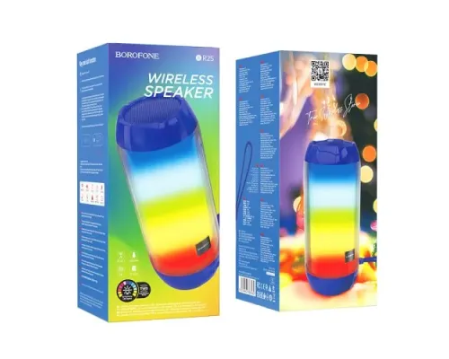 Акустична система BOROFONE BR25 Crazy sound colorful luminous синя mag-6974443386530145031