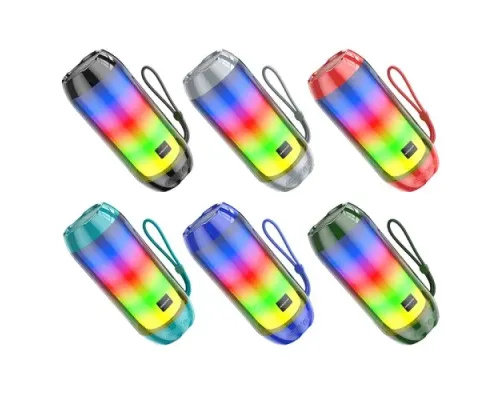 Акустична система BOROFONE BR25 Crazy sound colorful luminous синя mag-6974443386530145031