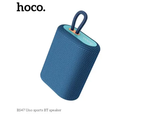 Акустична система HOCO BS47 Uno sports BT speaker Navy blue mag-6931474756015146703