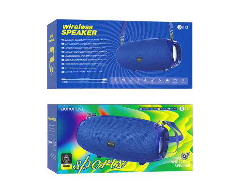 Портативна колонка BOROFONE BR12 Amplio sports wireless speaker Blue