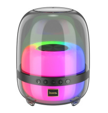 Портативна колонка HOCO BS58 Crystal colorful luminous BT speaker Magic Black Night