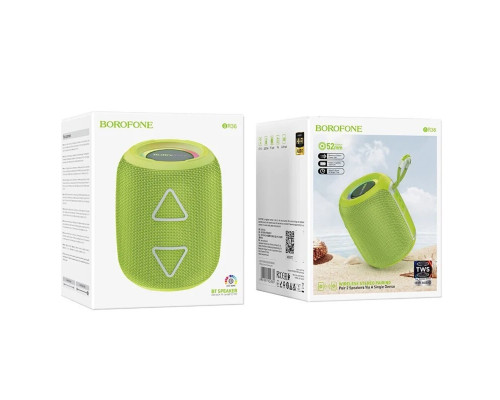 Портативна колонка BOROFONE BR36 Lucy sports BT speaker Green (BR36G)
