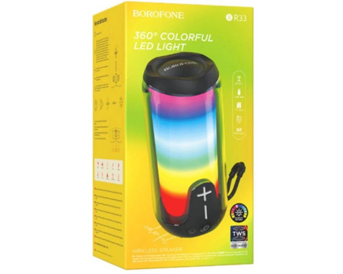 Портативна колонка BOROFONE BR33 Pulse color sports BT speaker Black