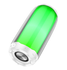 Портативна колонка HOCO HC8 Pulsating colorful luminous wireless speaker White (6931474752864)