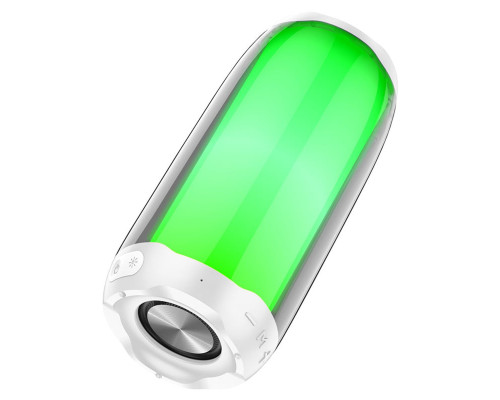 Портативна колонка HOCO HC8 Pulsating colorful luminous wireless speaker White (6931474752864)