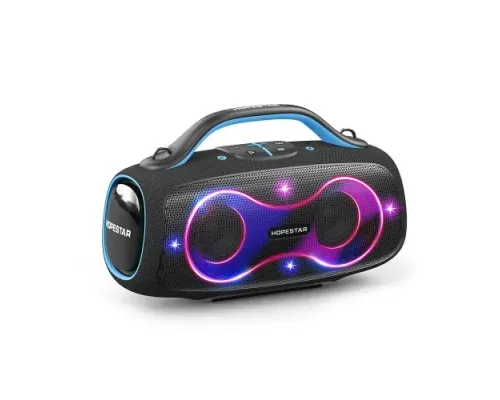 Колонка Bluetooth HOPESTAR PARTYBOX 168 with 2pcs microphone 400W Black mag-2000001642283146904