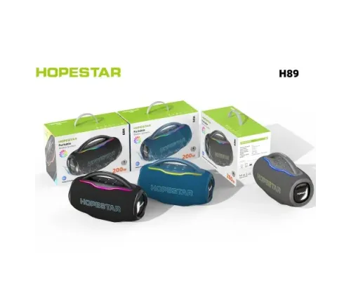 Колонка Bluetooth HOPESTAR H89 with 1pcs microphone 200W Black mag-2000001674642153888