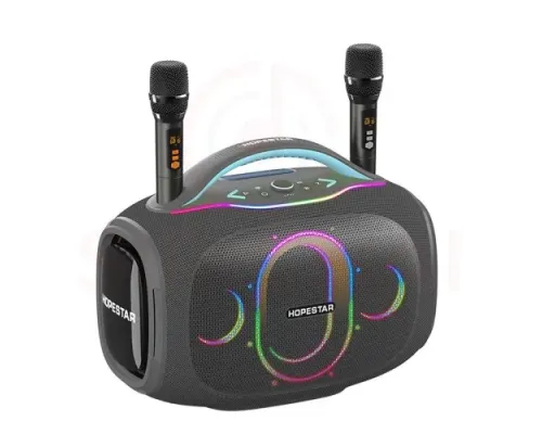 Колонка Bluetooth HOPESTAR PARTYBOX ULTRA with 2pcs UHF microphone 550W Grey mag-2000001682302153908