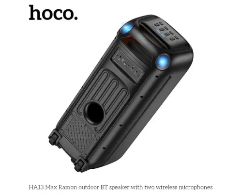 Акустична система HOCO HA13 Max Ramon outdoor BT speaker with two wireless Black mag-6942007643627144197