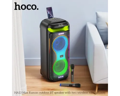 Акустична система HOCO HA13 Max Ramon outdoor BT speaker with two wireless Black mag-6942007643627144197