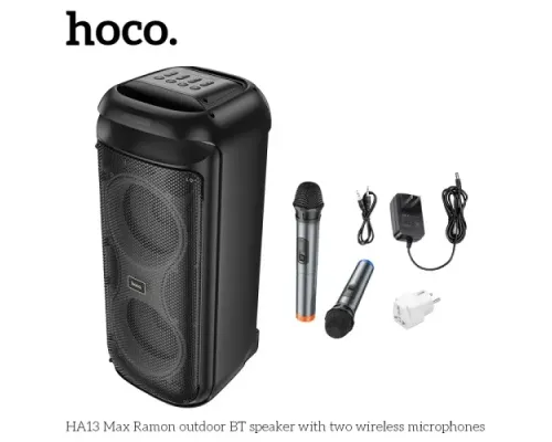 Акустична система HOCO HA13 Max Ramon outdoor BT speaker with two wireless Black mag-6942007643627144197
