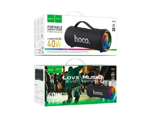 Акустична система HOCO HA10 Oleada outdoor BT speaker Black mag-6942007635608152121