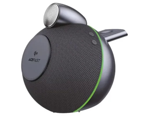 Акустична система ACEFAST K10 Air speaker with wireless charger 20W Metal grey mag-6974316286417153849