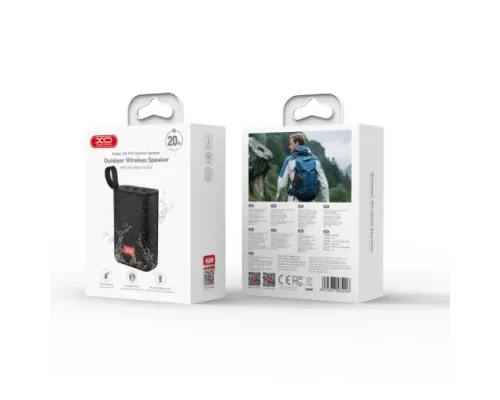 Акустична система XO F74 Outdoor Waterproof IP66 Portable Wireless Speaker Чорна mag-6975837585416147342