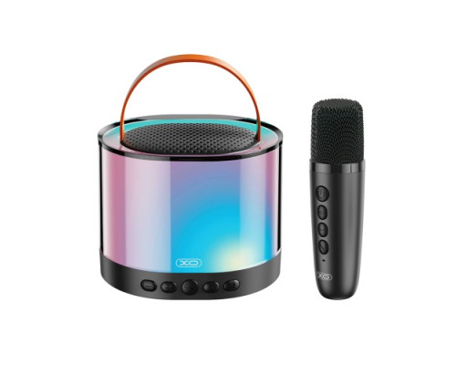Акустична система XO F47 Aurora Atmosphere Light Bluetooth Audio with Microphone Чорна mag-6920680855698140384