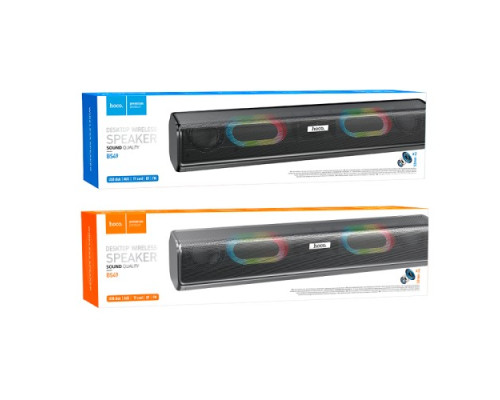 Акустична система HOCO BS49 Dazzling sound desktop wireless speaker Metal Grey mag-6931474766274141550