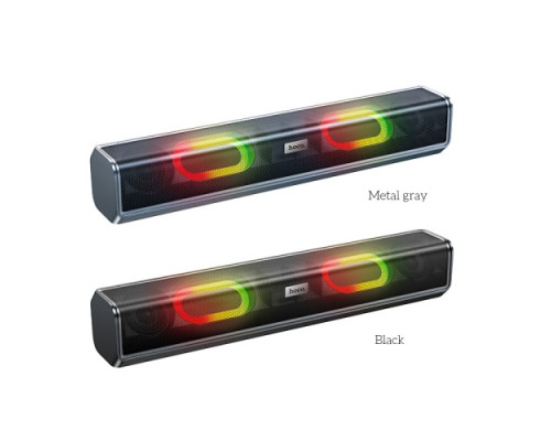 Акустична система HOCO BS49 Dazzling sound desktop wireless speaker Metal Grey mag-6931474766274141550