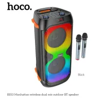 Акустична система HOCO BS53 Manhattan wireless dual mic outdoor BTspeaker Black mag-6931474781116145538