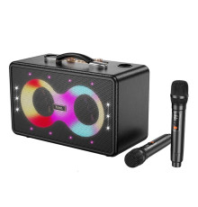 Портативна колонка HOCO HA8 Ave wireless dual-mic outdoor BT speaker Black (6942007629843)