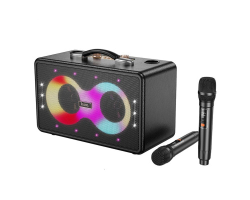 Портативна колонка HOCO HA8 Ave wireless dual-mic outdoor BT speaker Black (6942007629843)