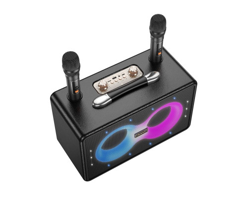 Портативна колонка HOCO HA8 Ave wireless dual-mic outdoor BT speaker Black (6942007629843)