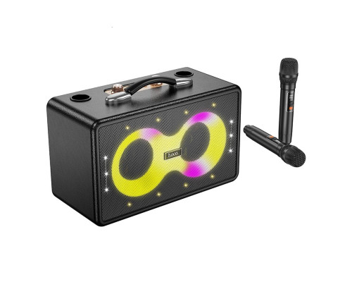 Портативна колонка HOCO HA8 Ave wireless dual-mic outdoor BT speaker Black (6942007629843)