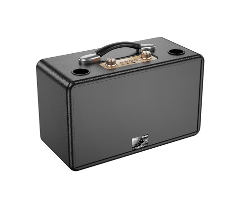 Портативна колонка HOCO HA8 Ave wireless dual-mic outdoor BT speaker Black (6942007629843)
