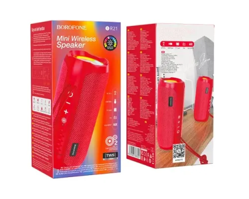 Акустична система BOROFONE BR21 sports червона mag-6974443383621145023