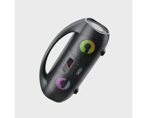 Акустична система XO F40 War Drum Portable Outdoor Bluetooth Speaker Чорна mag-6920680845897145541