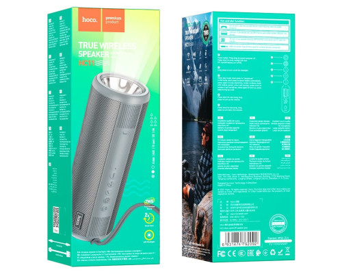 Портативна колонка HOCO HC11 Bora sports BT speaker Grey (6931474762092)