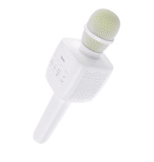 Портативна колонка HOCO BK5 Cantando karaoke microphone White